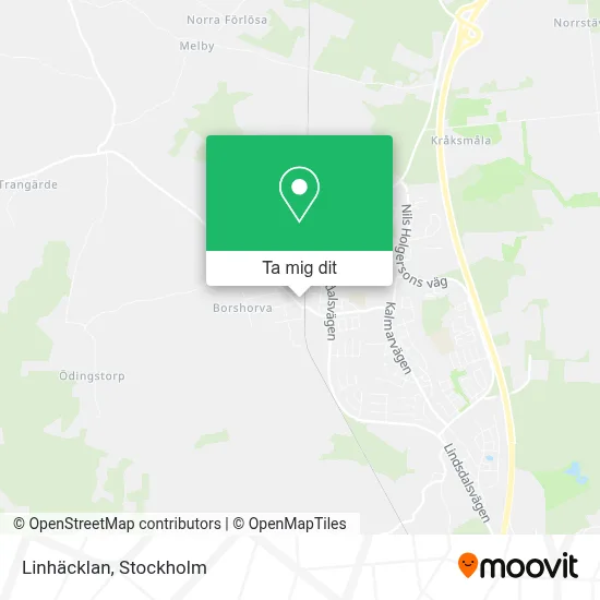 Linhäcklan karta