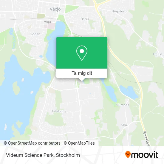 Videum Science Park karta