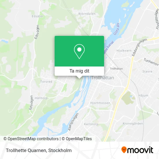 Trollhette Quarnen karta