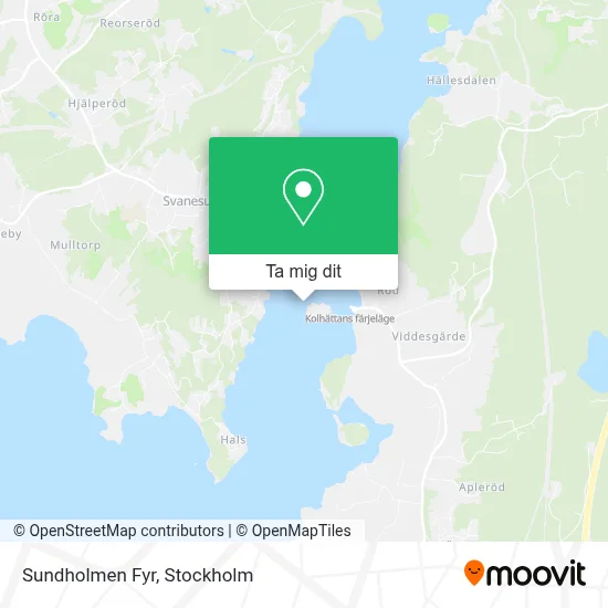 Sundholmen Fyr karta