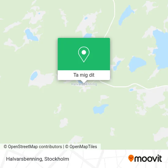 Halvarsbenning karta