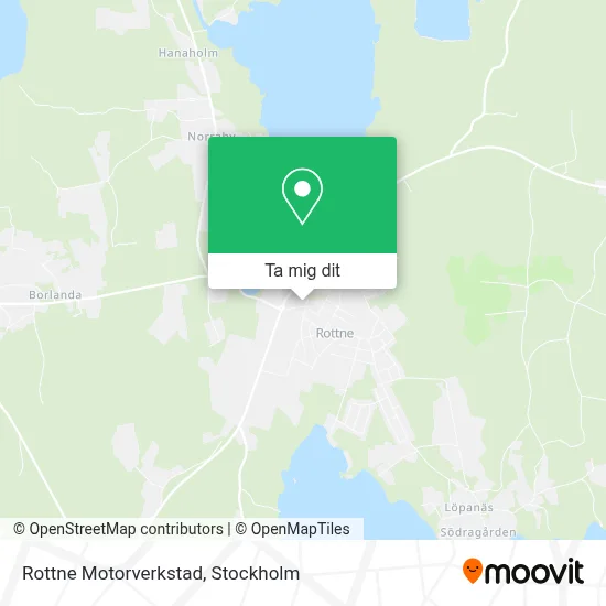 Rottne Motorverkstad karta