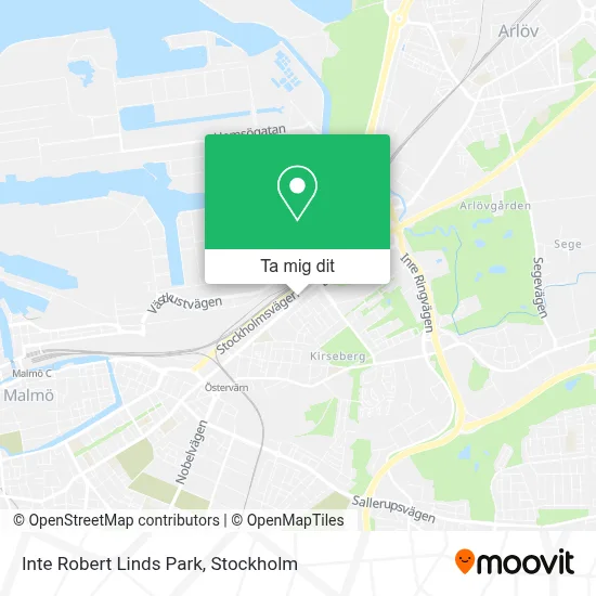 Inte Robert Linds Park karta