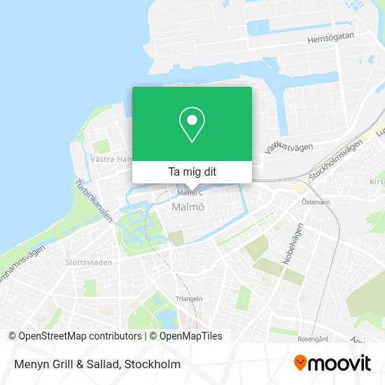 Menyn Grill & Sallad karta