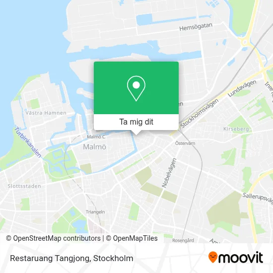 Restaruang Tangjong karta