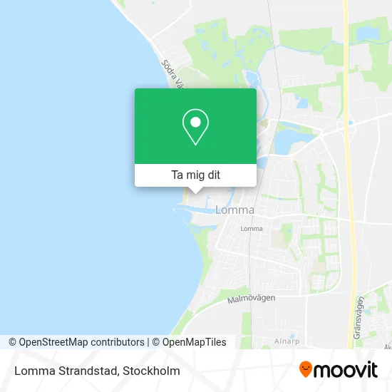 Lomma Strandstad karta