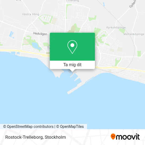 Rostock-Trelleborg karta