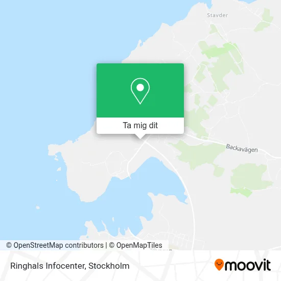 Ringhals Infocenter karta