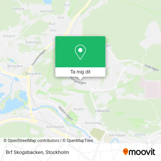 Brf Skogsbacken karta