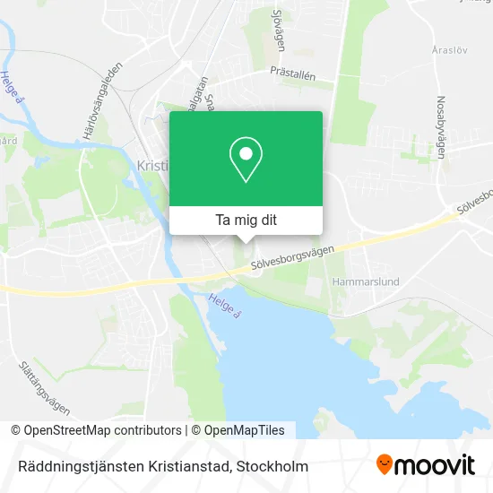 Räddningstjänsten Kristianstad karta
