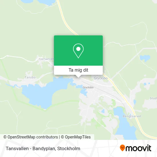 Tansvallen - Bandyplan karta