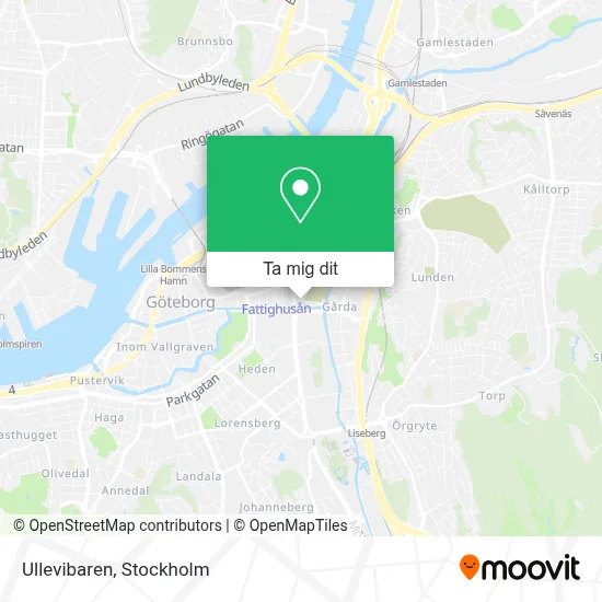 Ullevibaren karta