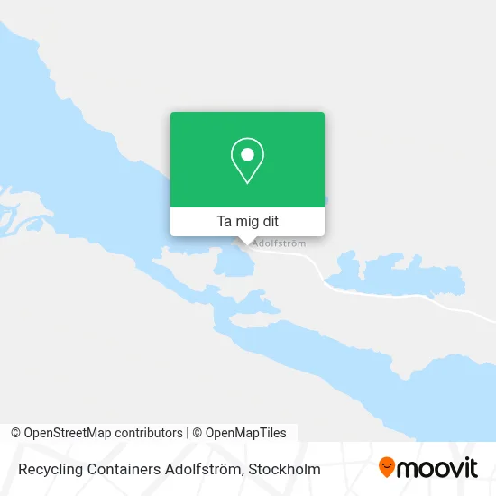 Recycling Containers Adolfström karta