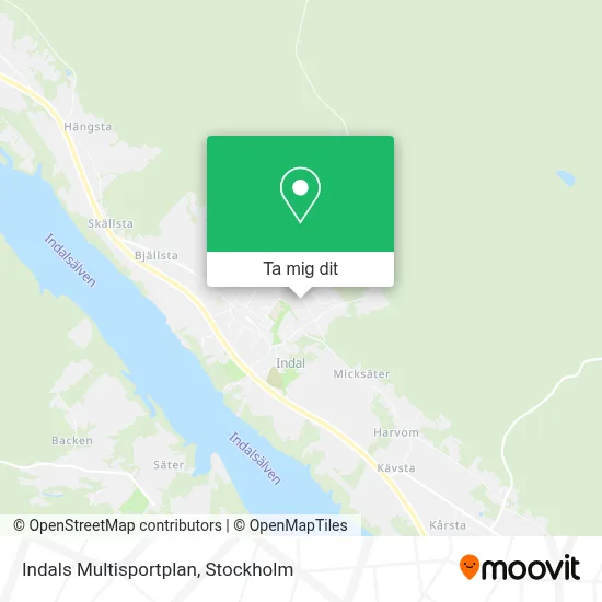 Indals Multisportplan karta