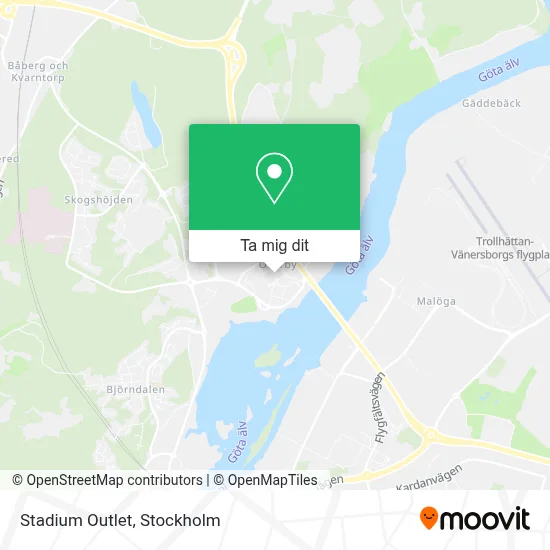 Stadium Outlet karta