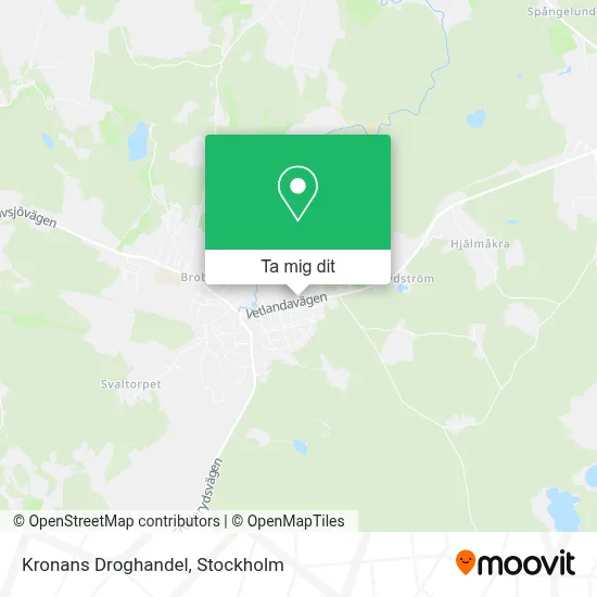 Kronans Droghandel karta