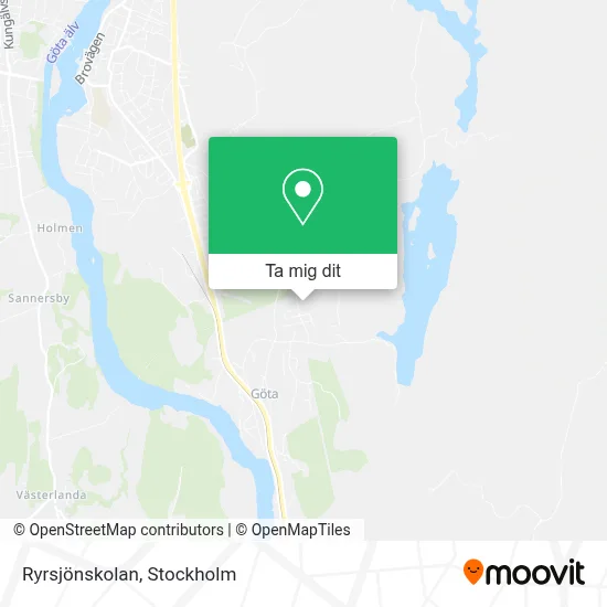 Ryrsjönskolan karta