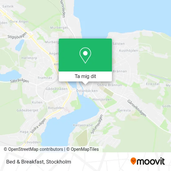 Bed & Breakfast karta