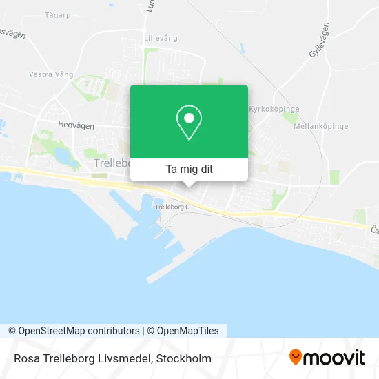 Rosa Trelleborg Livsmedel karta