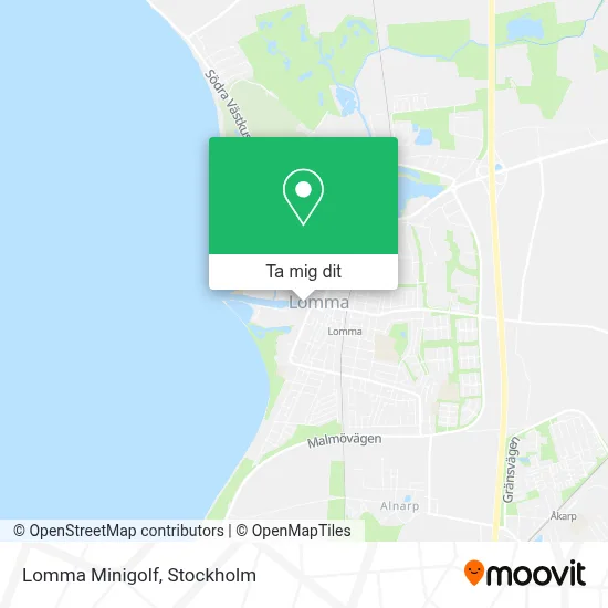 Lomma Minigolf karta