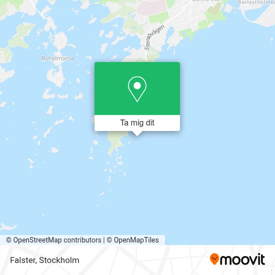 Falster karta