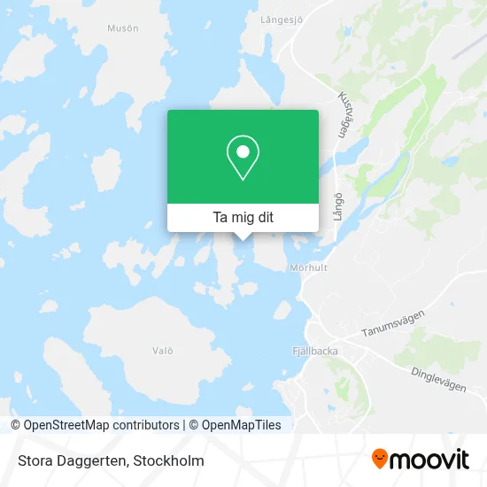 Stora Daggerten karta