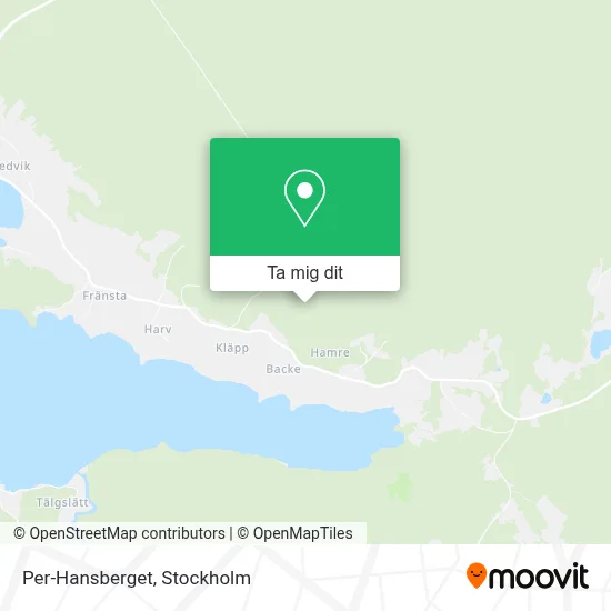 Per-Hansberget karta