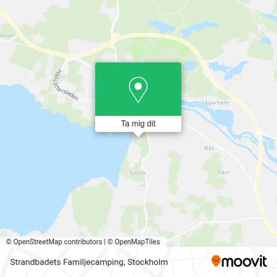 Strandbadets Familjecamping karta