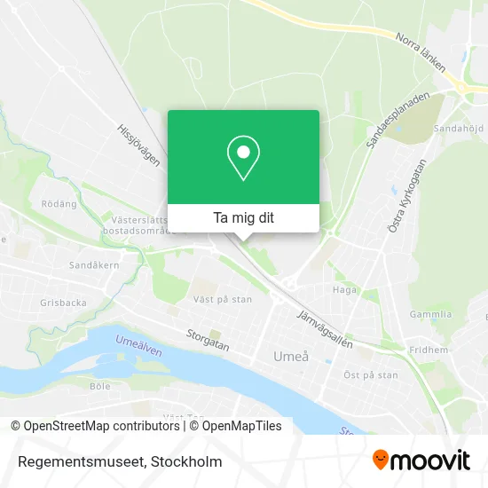 Regementsmuseet karta