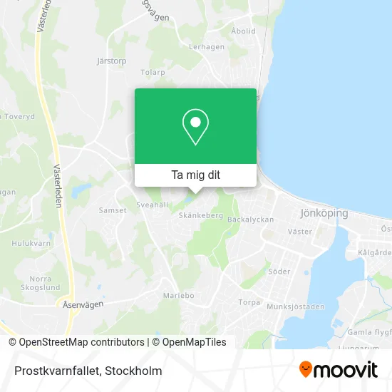 Prostkvarnfallet karta