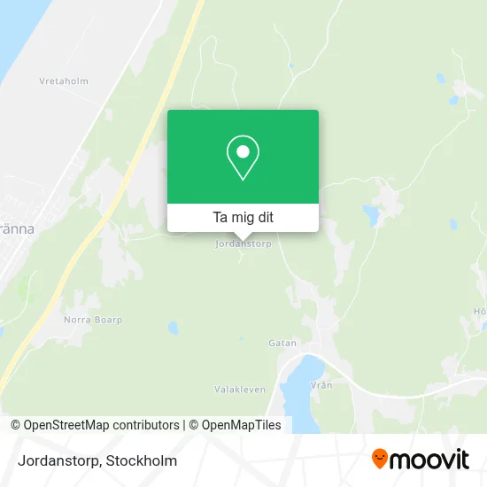 Jordanstorp karta