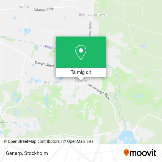 Genarp karta