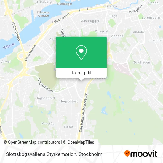 Slottskogsvallens Styrkemotion karta