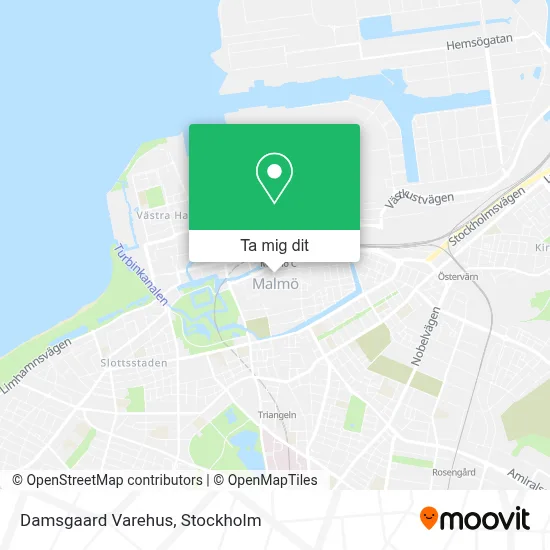 Damsgaard Varehus karta