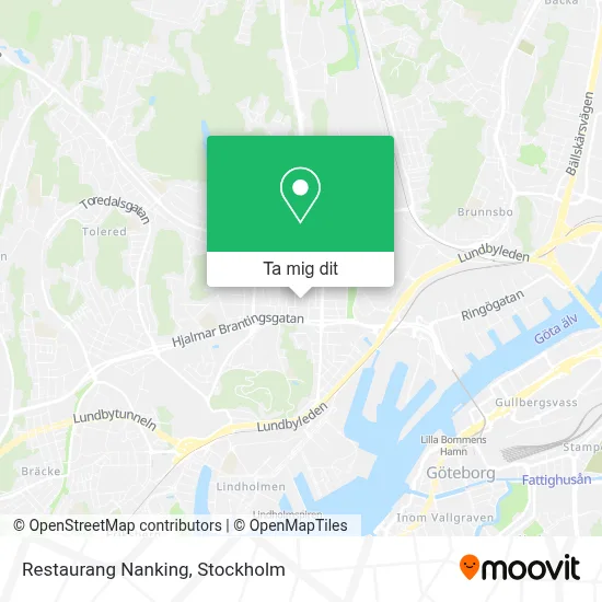 Restaurang Nanking karta