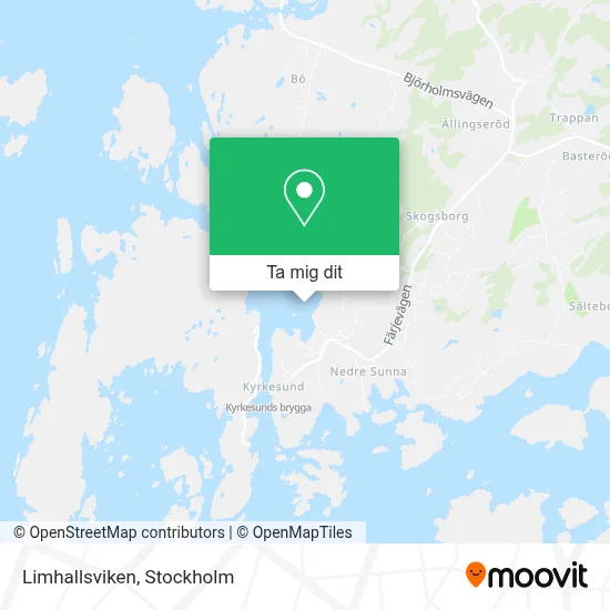 Limhallsviken karta