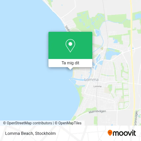Lomma Beach karta