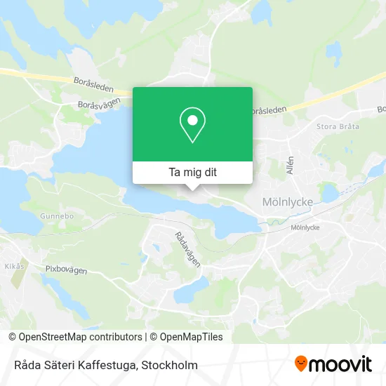 Råda Säteri Kaffestuga karta