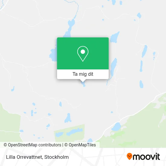 Lilla Orrevattnet karta