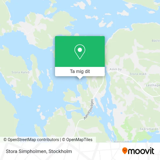 Stora Simpholmen karta