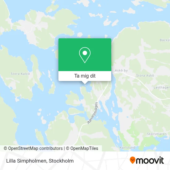 Lilla Simpholmen karta