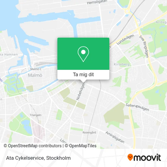 Ata Cykelservice karta