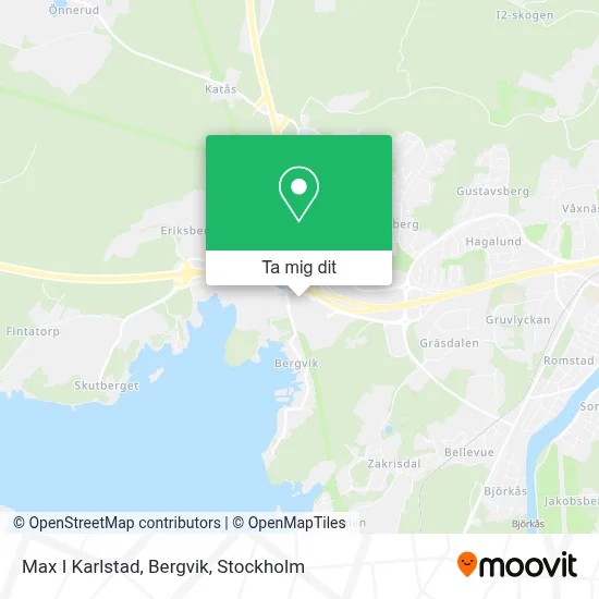 Max I Karlstad, Bergvik karta