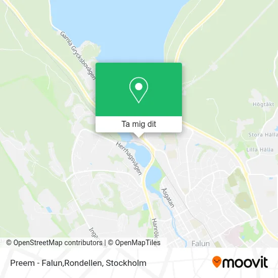 Preem - Falun,Rondellen karta