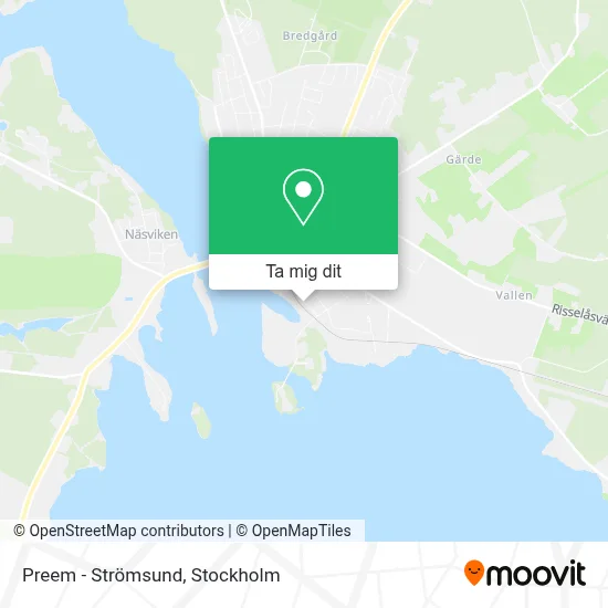 Preem - Strömsund karta