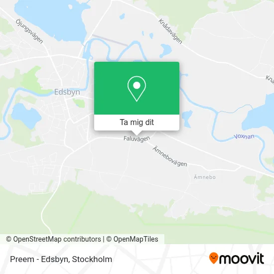 Preem - Edsbyn karta