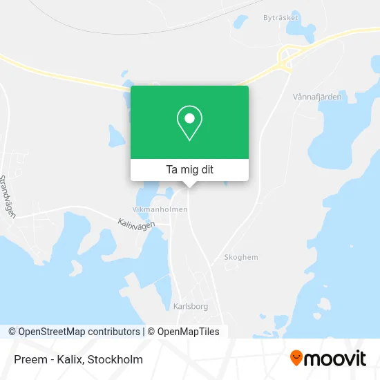 Preem - Kalix karta