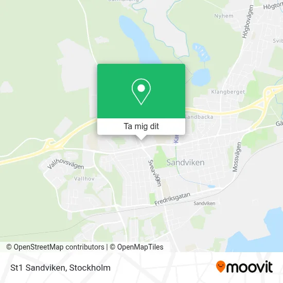 St1 Sandviken karta