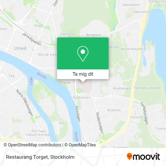 Restaurang Torget karta