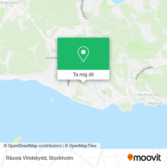 Råssla Vindskydd karta